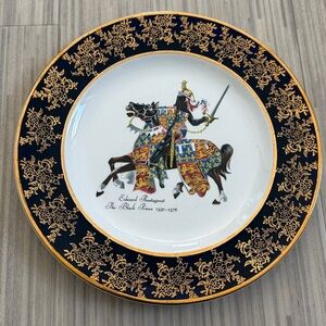 Brooks Brother’s Commissioned Decorative Plate w Edward the Black Prince